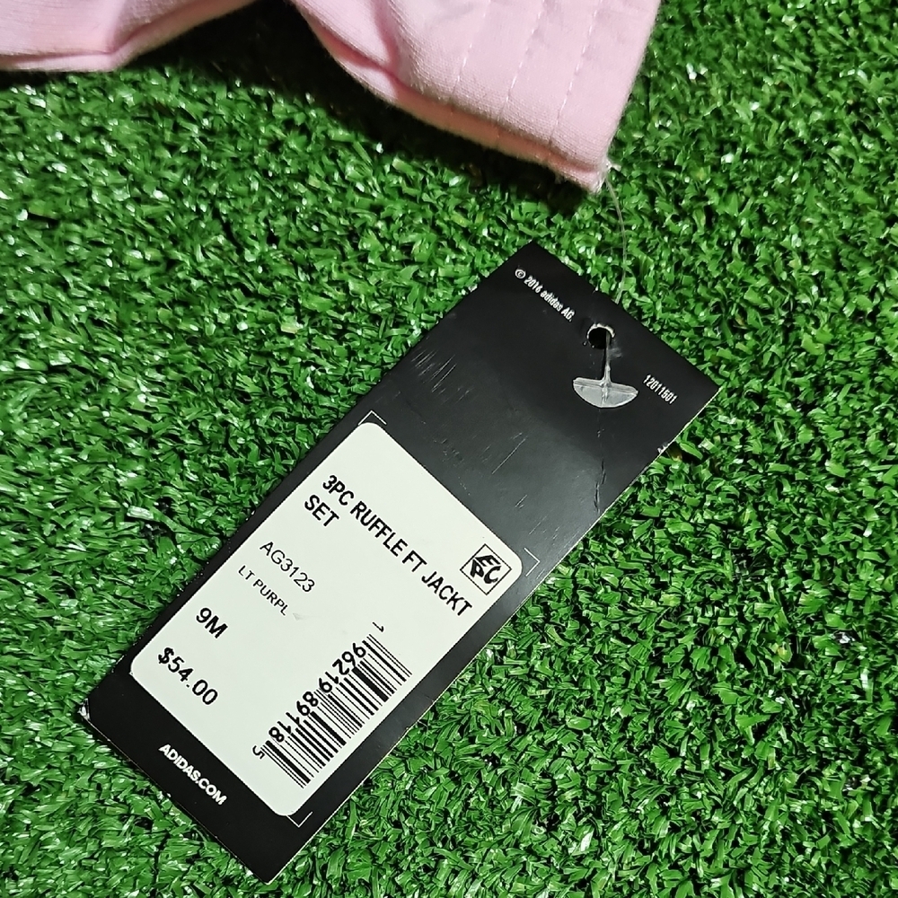 Adidas Kids Light Pink Zip-Up Hoodie - Picture 2 of 6